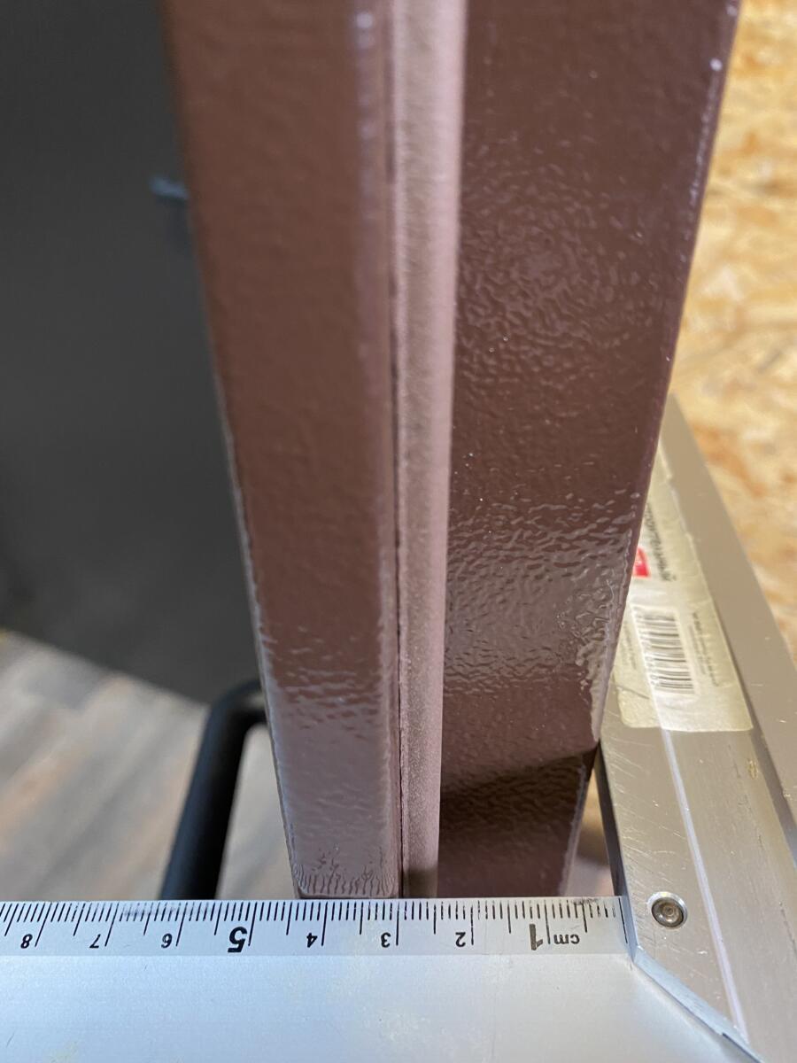 Redfort Techno Single two sheets of metal RAL8017 860 Econom